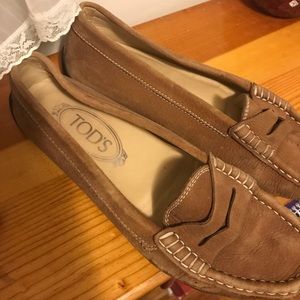 Very well-loved Tod’s loafers